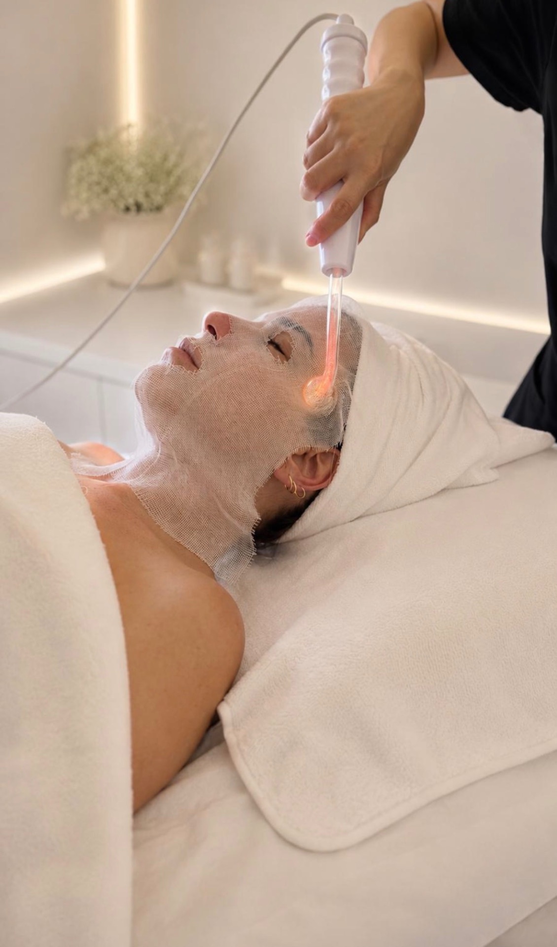 High Frequency Facial treatment